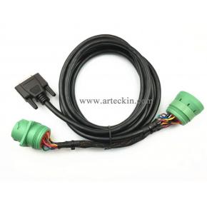 j1939 Male to J1939 Female to DB15 Female Splitter Cable for Truck ELD Device