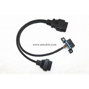 ARTECKIN Universal OBDII Splitter Extension Y Cable J1962 for GPS Tracking Devices