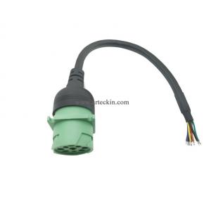 1ft/30cm Type 2 Green 9pin J1939 Female to Open Cable 