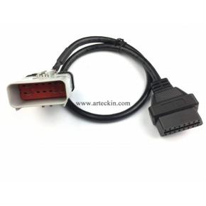 RP1226 14 Way to 16 pin OBDii Female ELD Cable RP1226 to OBD2 Adapter Cable